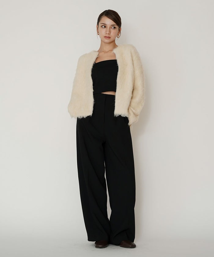 クリアカットソー ２WAY クロップド カップ付き トップス KINO THE KEI