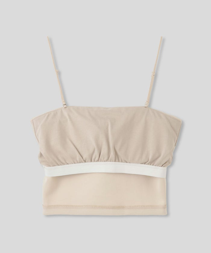 クリアカットソー ２WAY クロップド カップ付き トップス KINO THE KEI