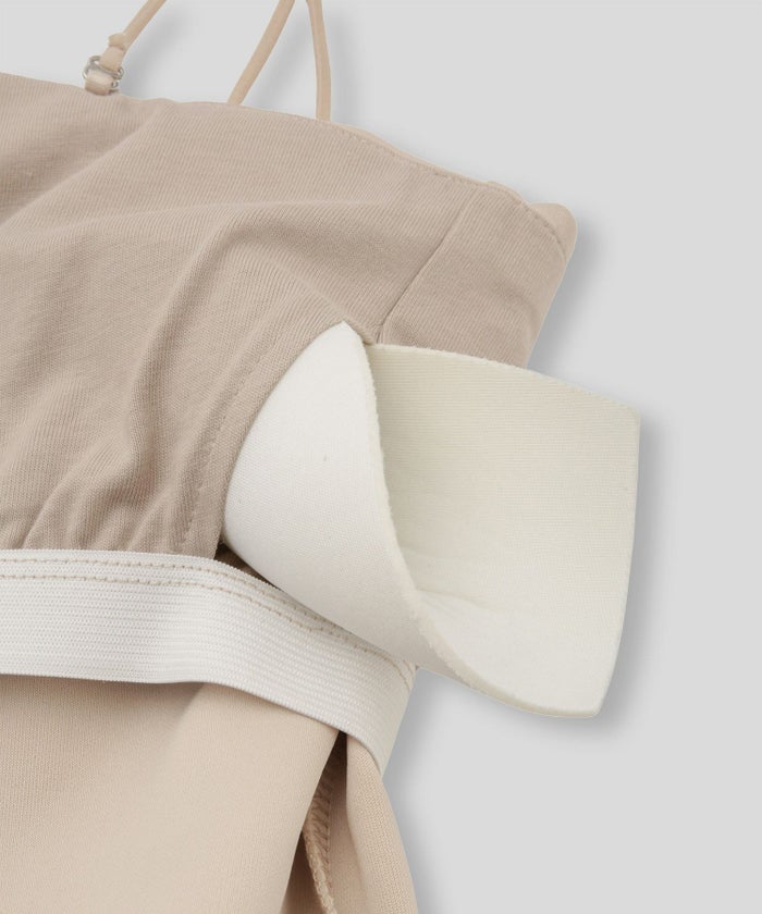 クリアカットソー ２WAY クロップド カップ付き トップス KINO THE KEI