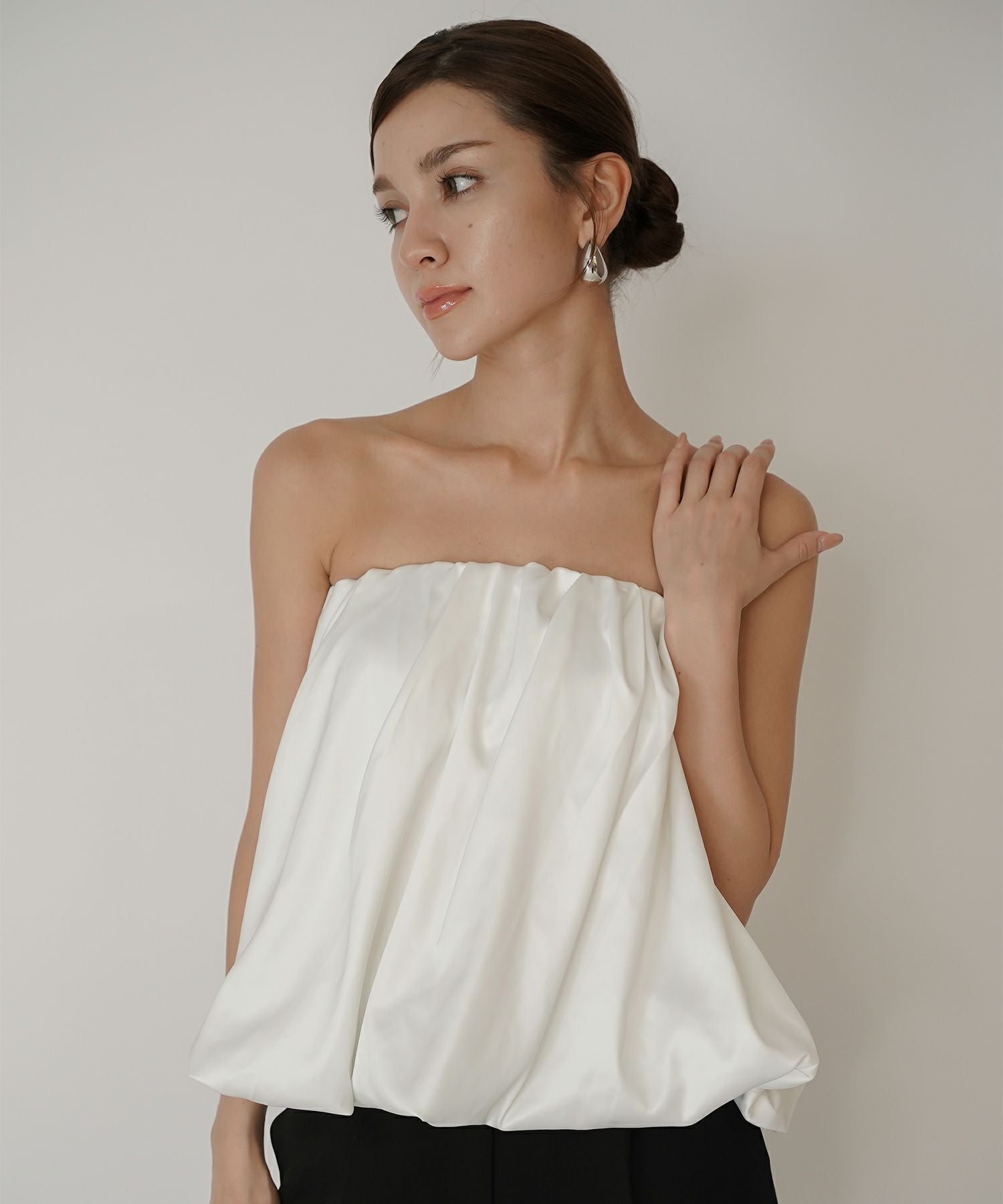 ARCHIVE COLLECTION サテン 2WAY ツイスト タック バルーン スカート