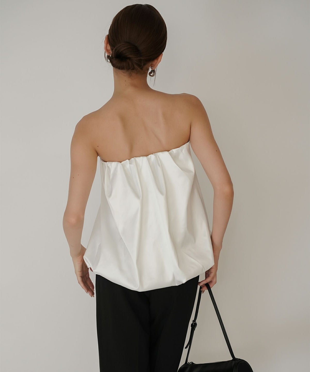 サテン 2WAY ツイスト タック バルーン スカート KINO THE KEI