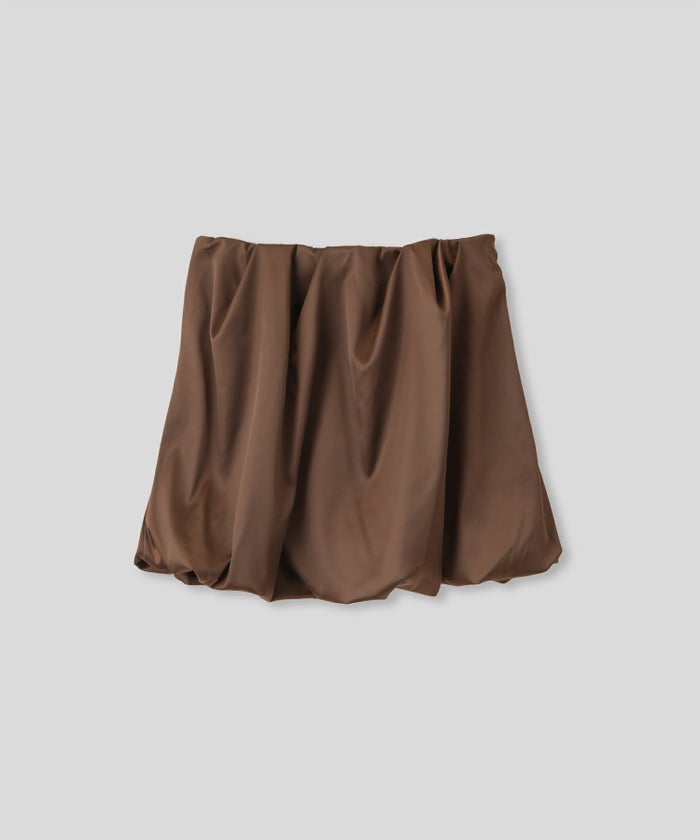 サテン 2WAY ツイスト タック バルーン スカート KINO THE KEI