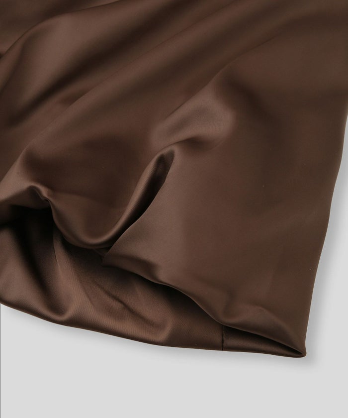 サテン 2WAY ツイスト タック バルーン スカート KINO THE KEI