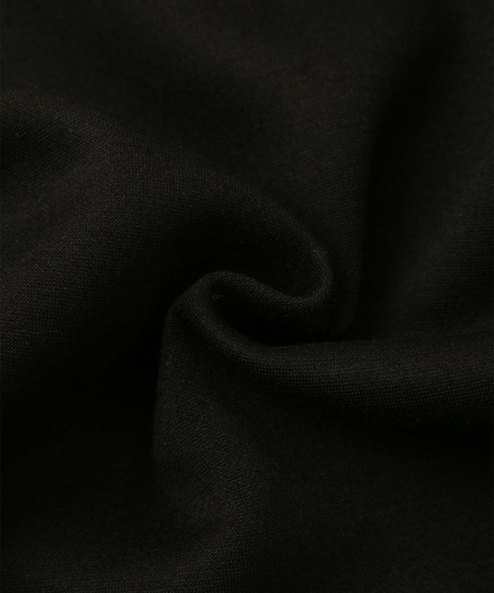 キルティング ペプラム トップス キルティング ボンディング 異素材 きれいめ 長袖 オフィス 学校行事 ホワイト/ブラック/M