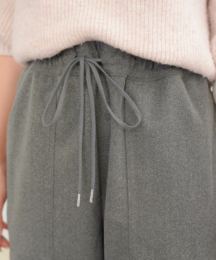 ボトムス レディース パンツ ワイドパンツ リラックス ブラウン グレー チャコール 秋 冬