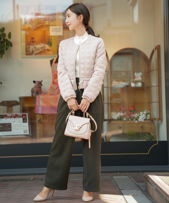 ボトムス レディース パンツ ワイドパンツ リラックス ブラウン グレー チャコール 秋 冬