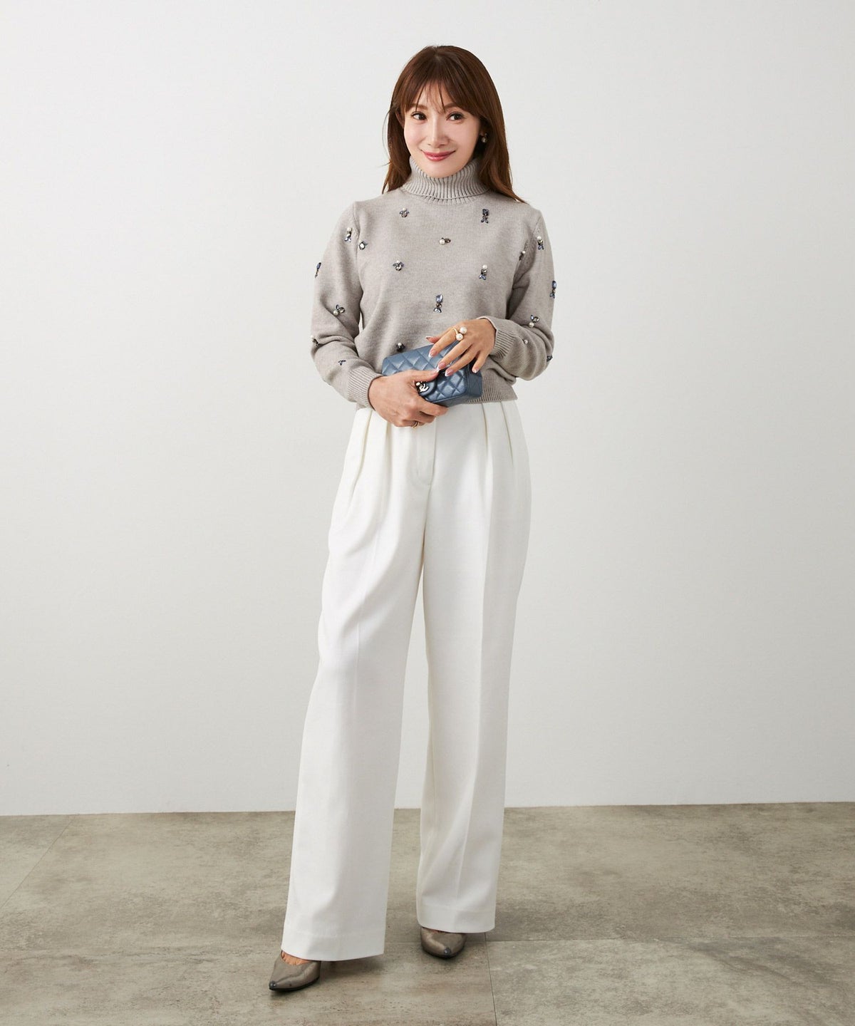 手洗い可 レディース 長袖 大人可愛い 上品 きれいめ オフィス 大人カジュアル フェミニン ジョイントスペース