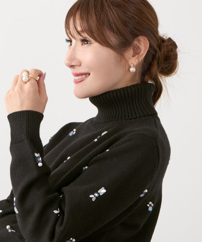 手洗い可 レディース 長袖 大人可愛い 上品 きれいめ オフィス 大人カジュアル フェミニン ジョイントスペース