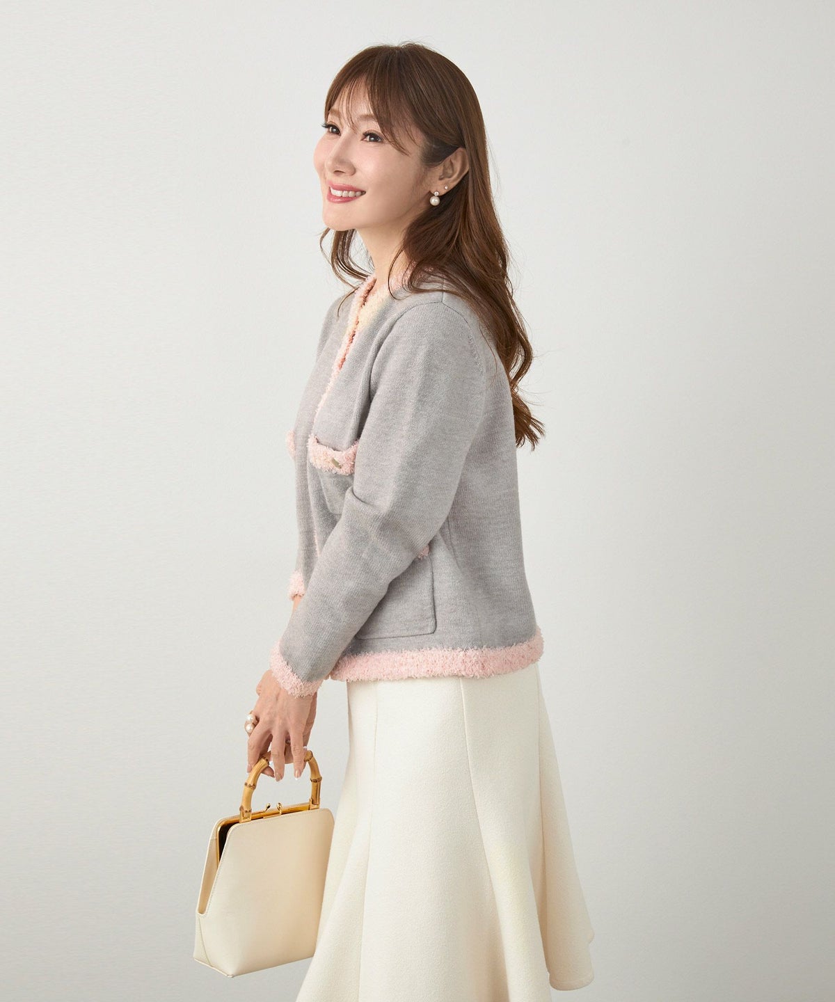 手洗い可 レディース 長袖 大人可愛い 上品 きれいめ オフィス 大人カジュアル フェミニン ジョイントスペース