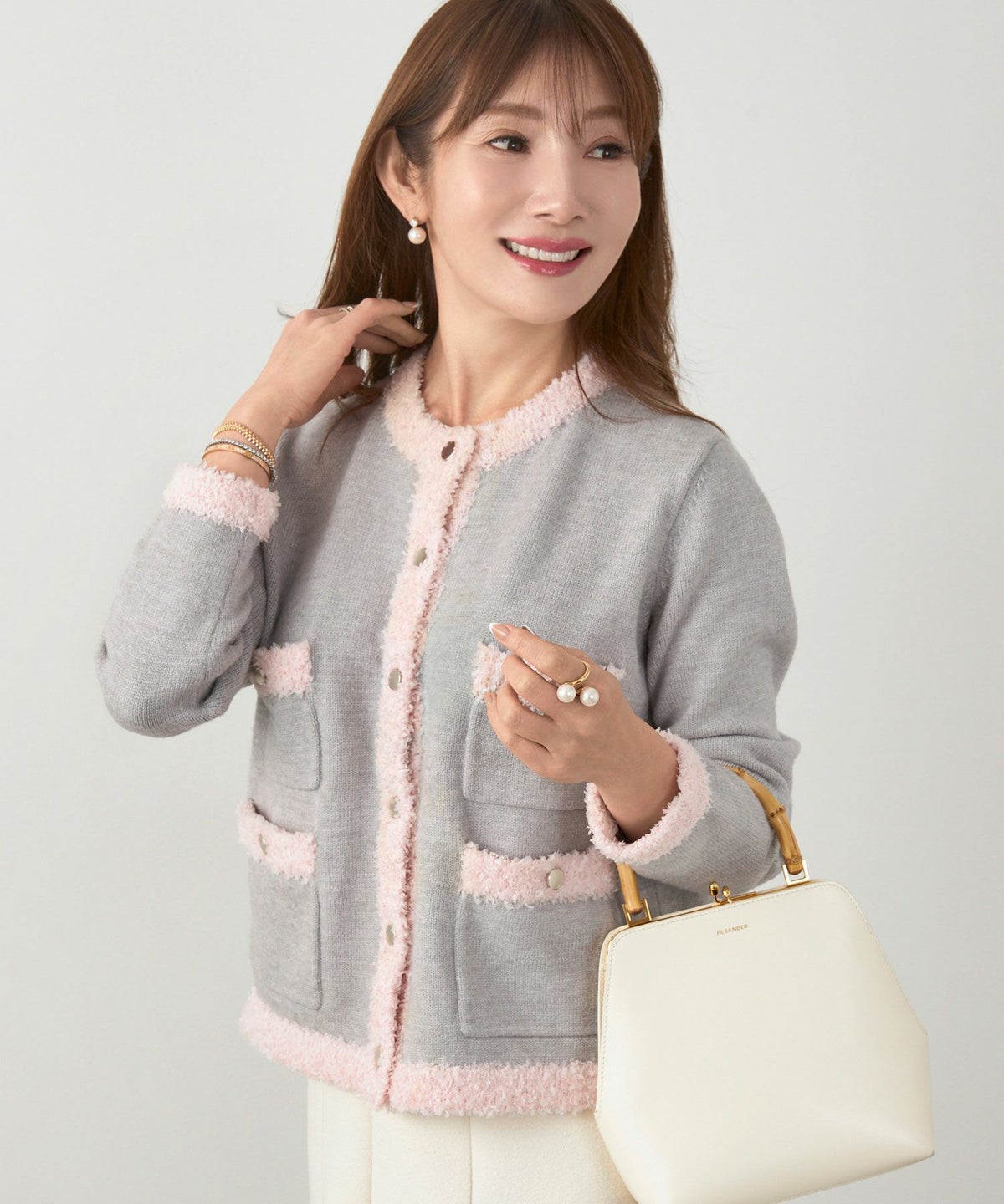 手洗い可 レディース 長袖 大人可愛い 上品 きれいめ オフィス 大人カジュアル フェミニン ジョイントスペース