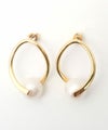 オーバル ツイスト ピアス イヤリング Oval Twist Pierce Earring