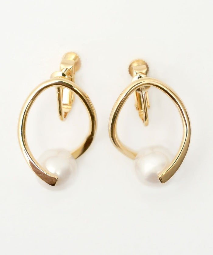 オーバル ツイスト ピアス イヤリング Oval Twist Pierce Earring