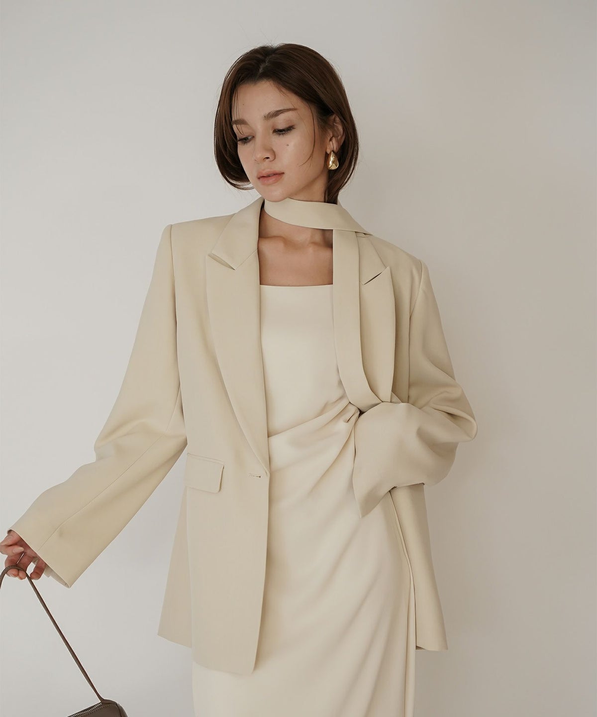 トリプルタック デザイン キャミソール ワンピース KINO THE KEI