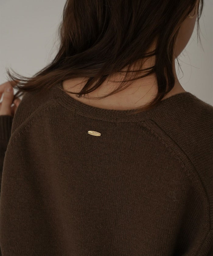 深Ｖネック オーバーニット ブルオーバー KINO THE KEI