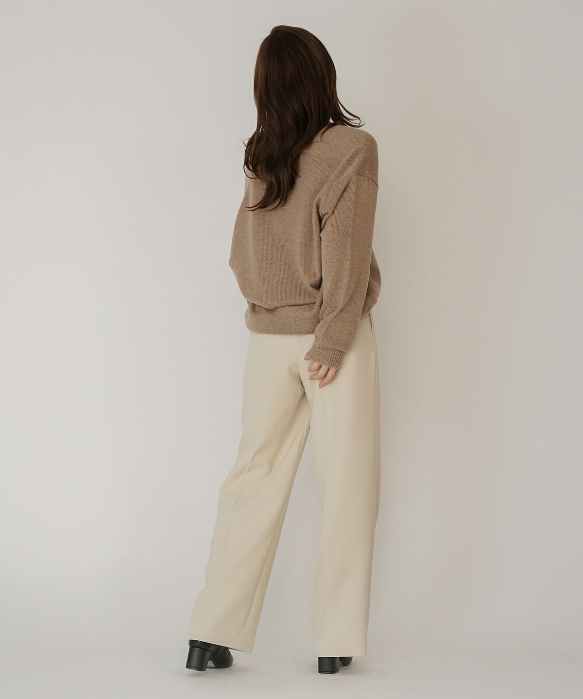 深Ｖネック オーバーニット ブルオーバー KINO THE KEI