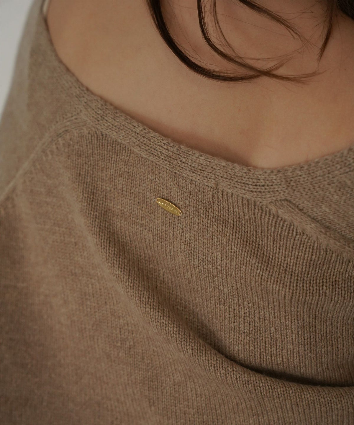 深Ｖネック オーバーニット ブルオーバー KINO THE KEI