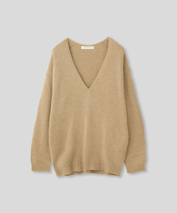 深Ｖネック オーバーニット ブルオーバー KINO THE KEI