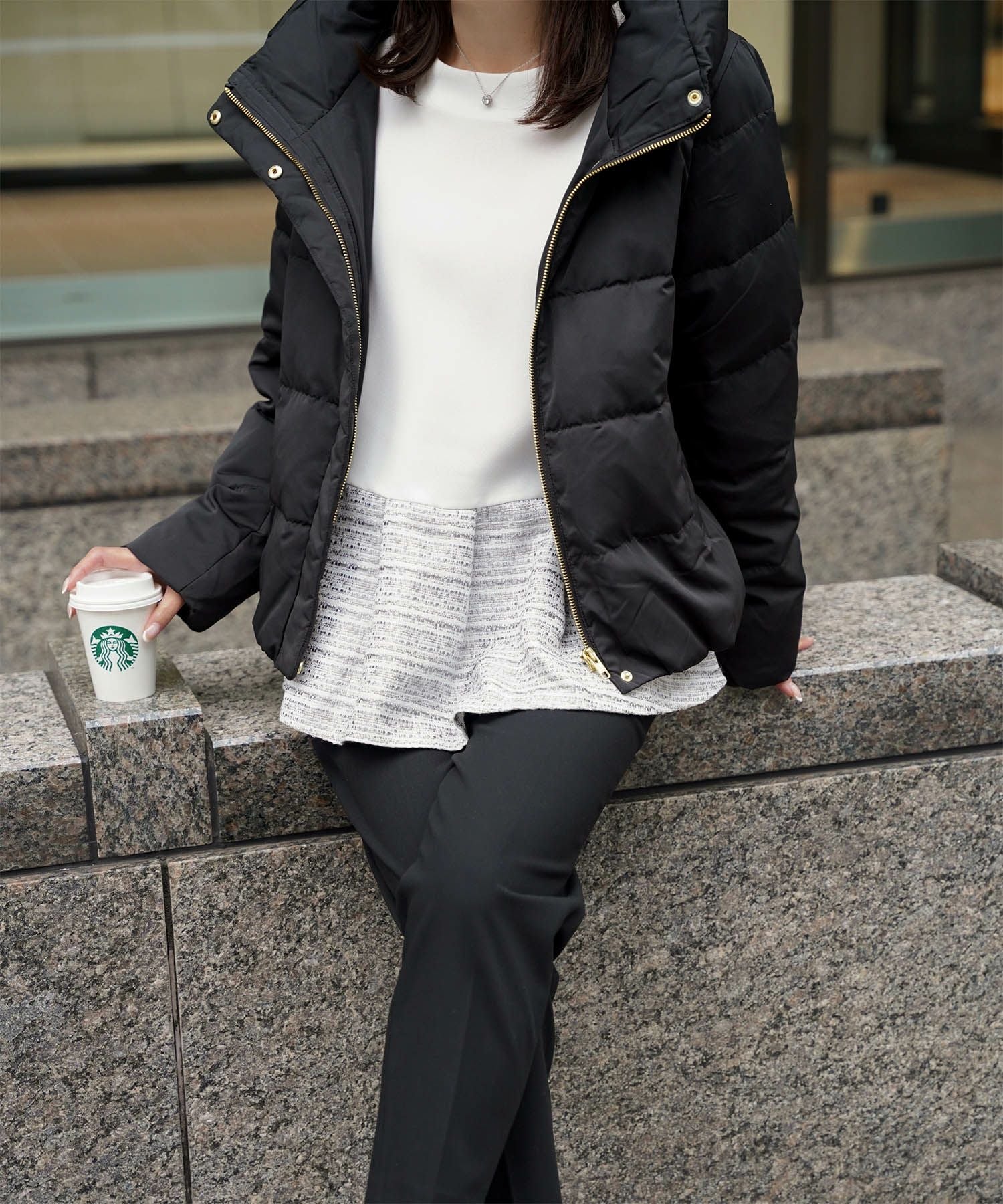 ショート丈 ダウン コート HUIT 全3色｜hit281-0261【1】 - ダウン商品