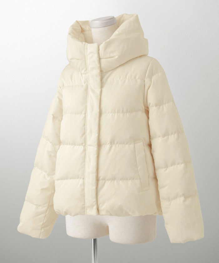 ショート丈 ダウン コート レディース アウター おしゃれ おすすめ きれいめ ビジネス 可愛い ホワイト ブラウン ブラック M