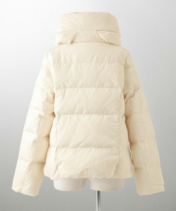 ショート丈 ダウン コート レディース アウター おしゃれ おすすめ きれいめ ビジネス 可愛い ホワイト ブラウン ブラック M