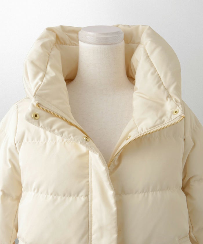 ショート丈 ダウン コート レディース アウター おしゃれ おすすめ きれいめ ビジネス 可愛い ホワイト ブラウン ブラック M