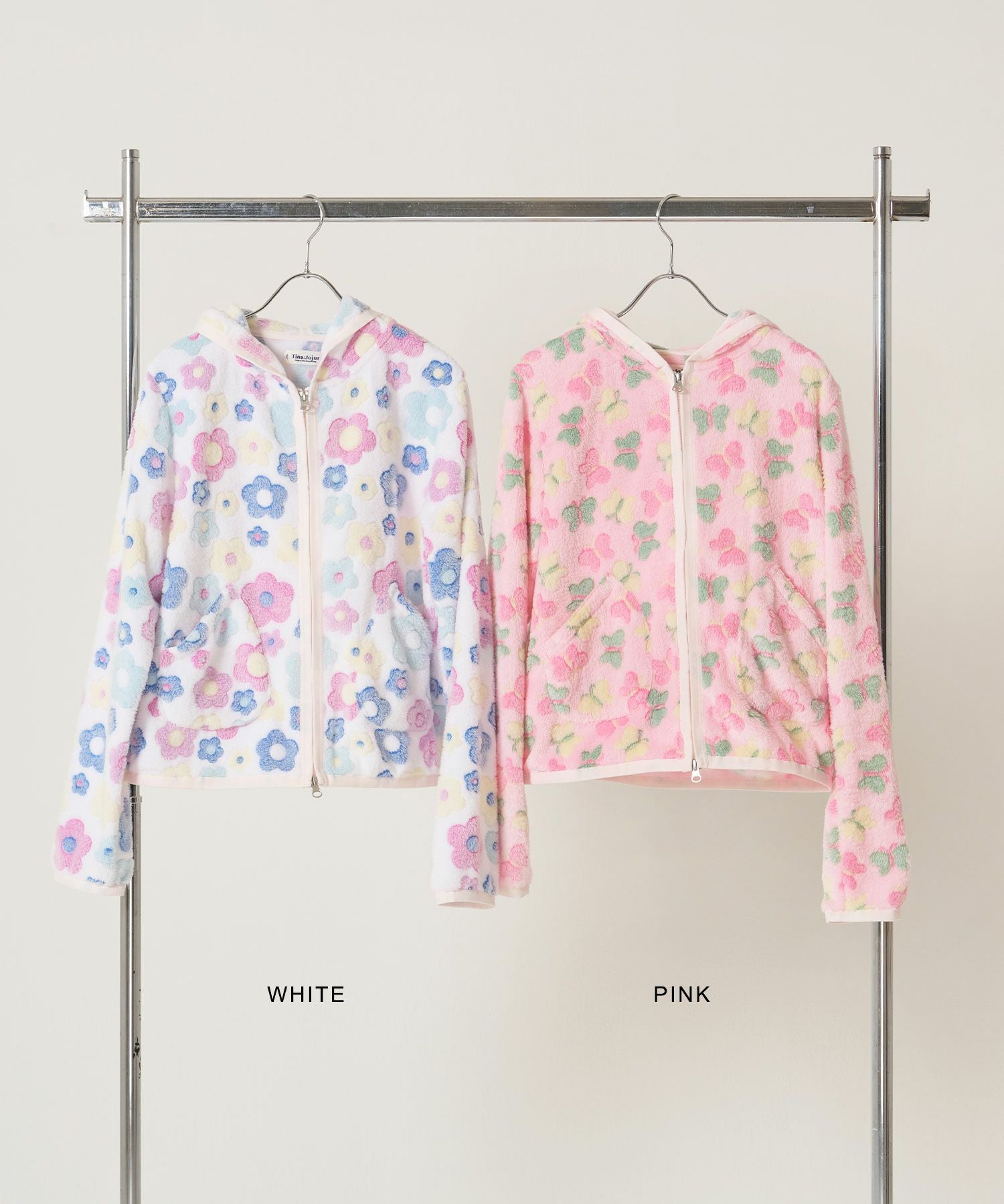 フード付き ジップアップ フリース TINA：JOJUN 全2色｜tnj241-1167【2