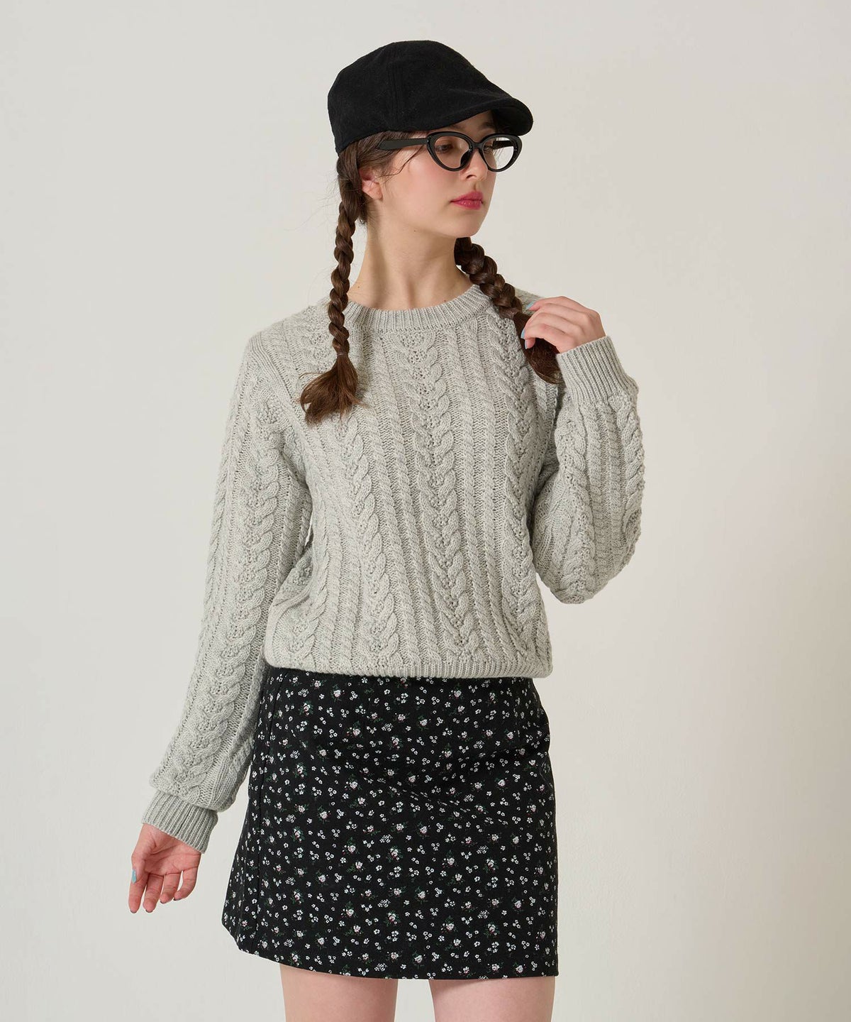 花柄/ミニ/スカート