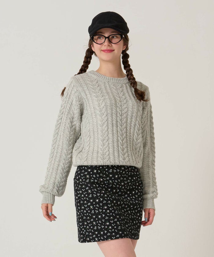 花柄/ミニ/スカート