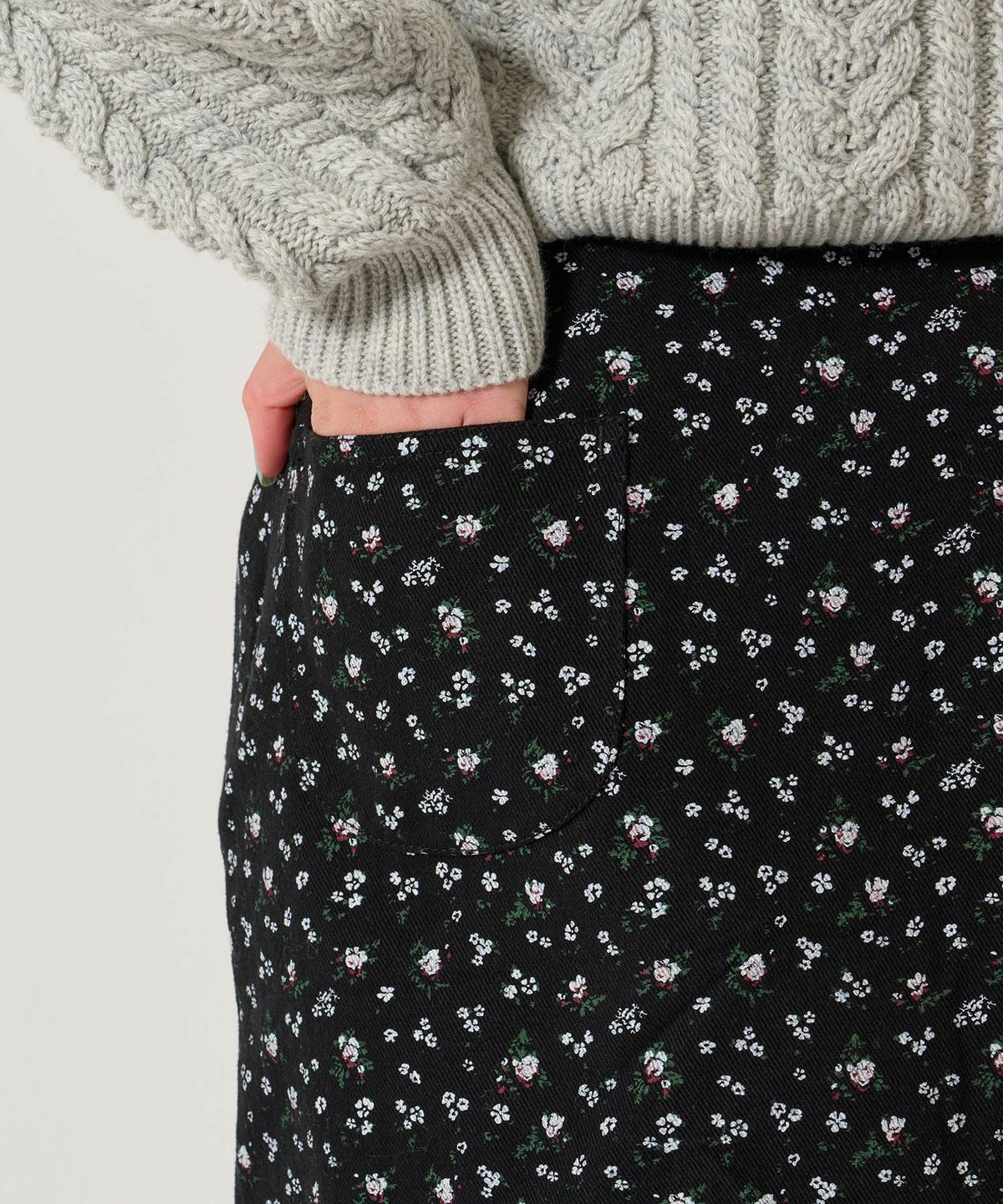 花柄/ミニ/スカート