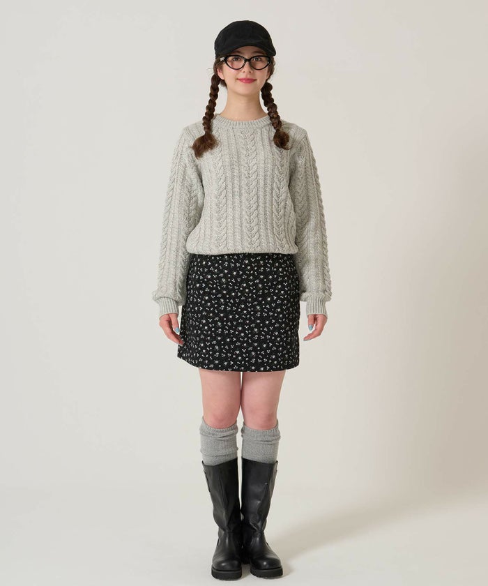 花柄/ミニ/スカート