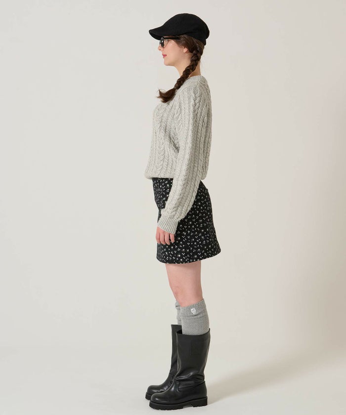 花柄/ミニ/スカート