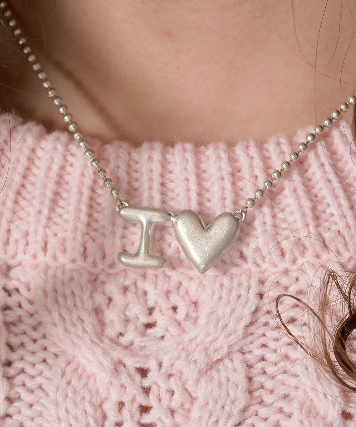 ペア/ネックレス/シルバー/ラブ