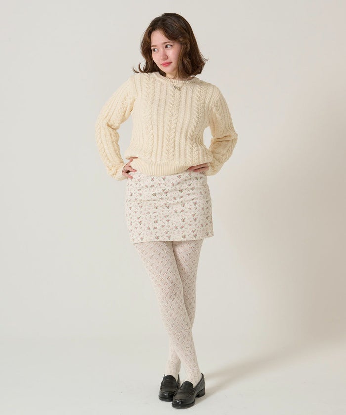 ニット/タイツ/アイボリー