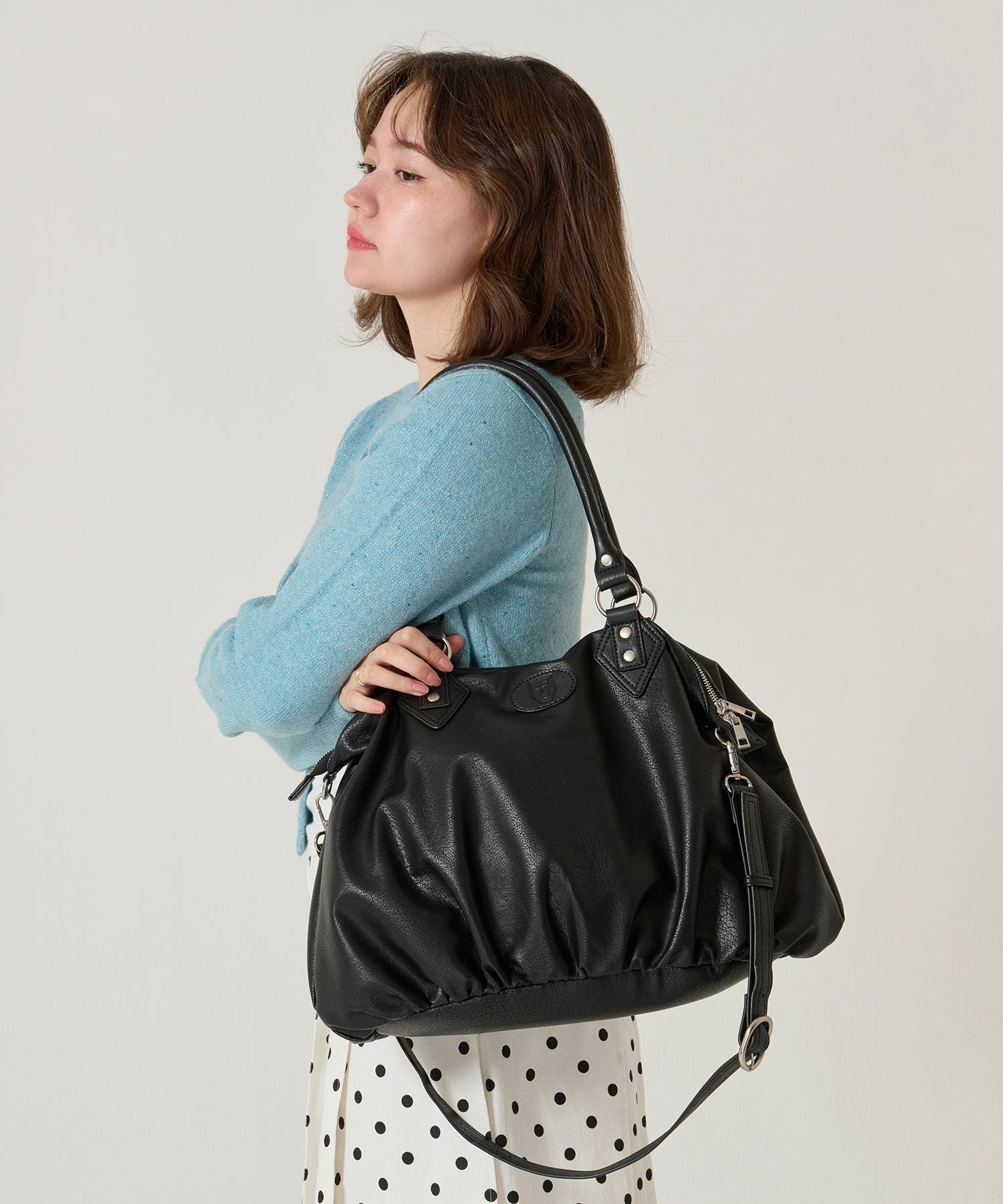 フラワー ジップアップニットジャケット TINA：JOJUN 全3色｜tnj231