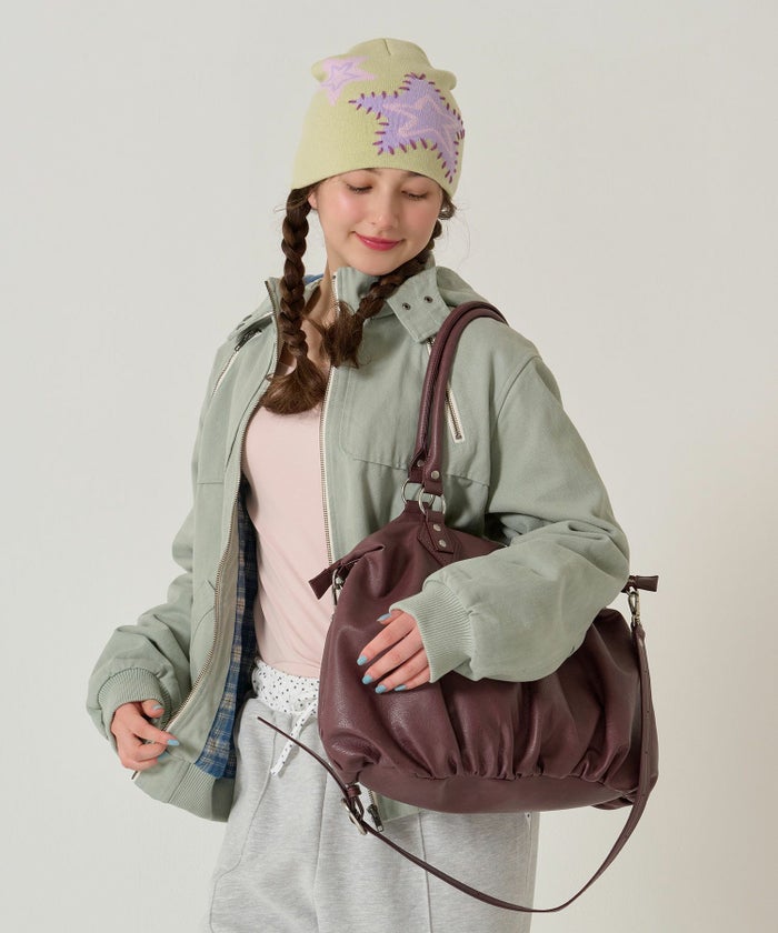  バッグ/大容量/フェイクレザー