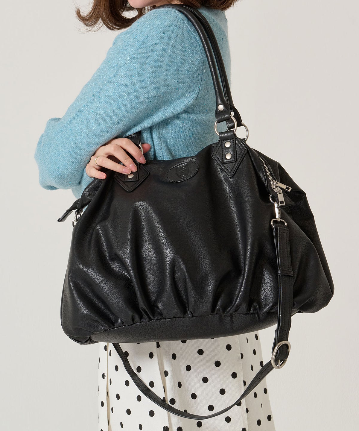  バッグ/大容量/フェイクレザー