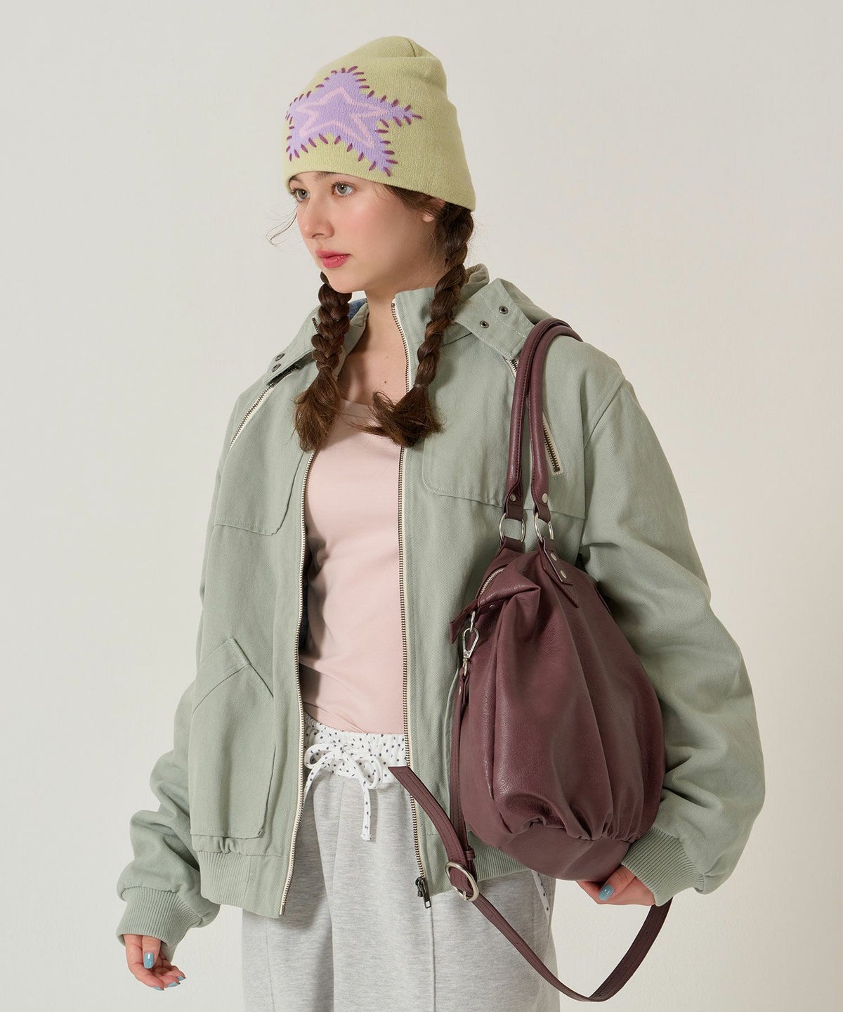  バッグ/大容量/フェイクレザー