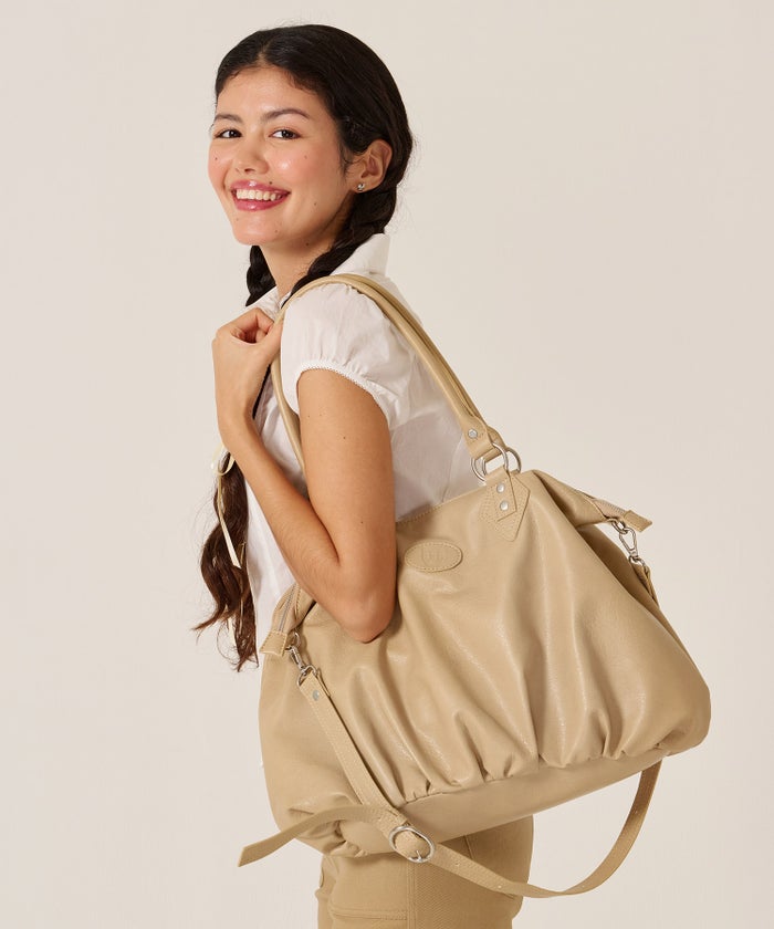  バッグ/大容量/フェイクレザー