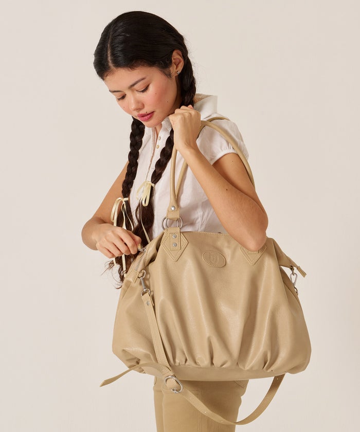  バッグ/大容量/フェイクレザー