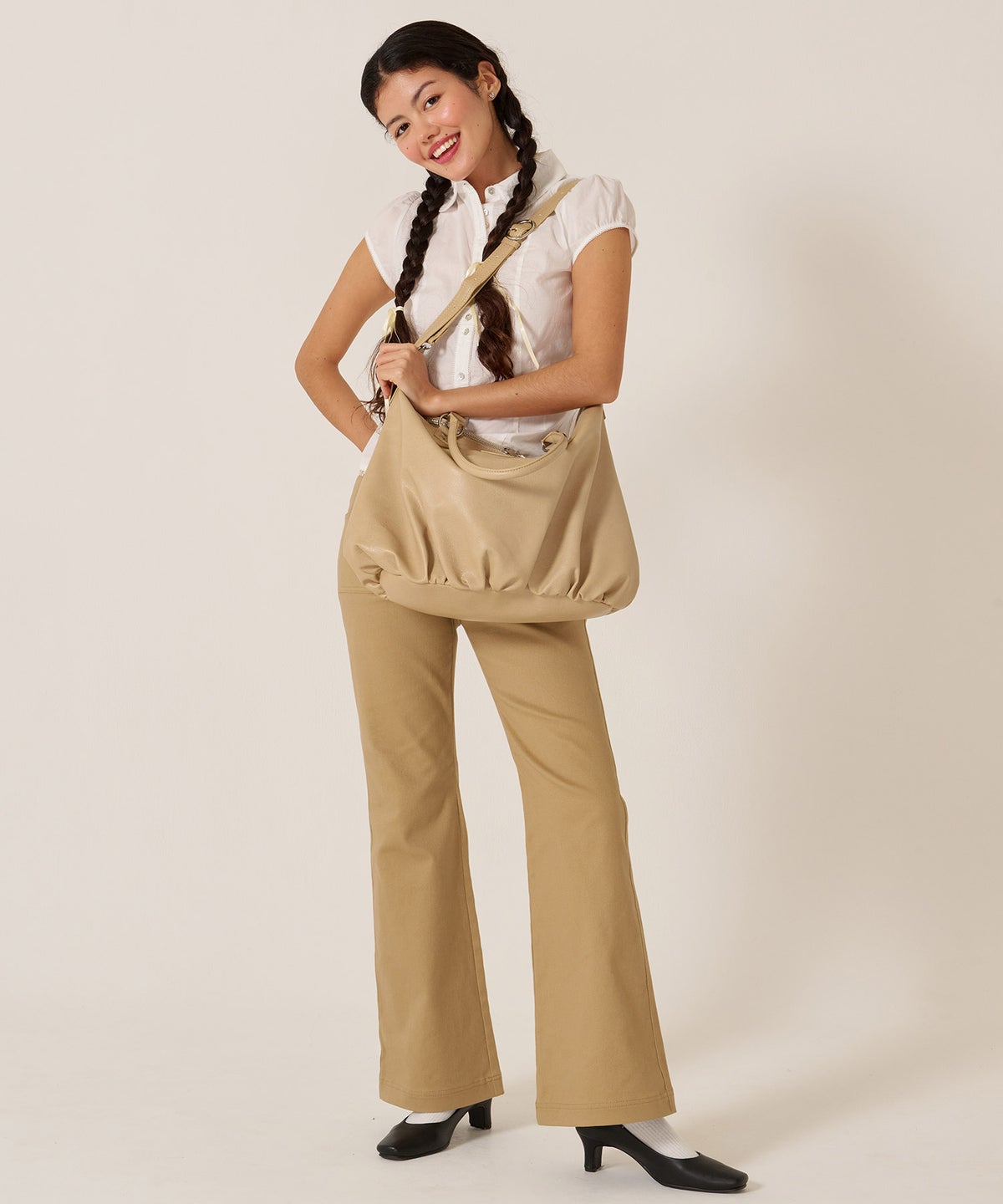  バッグ/大容量/フェイクレザー