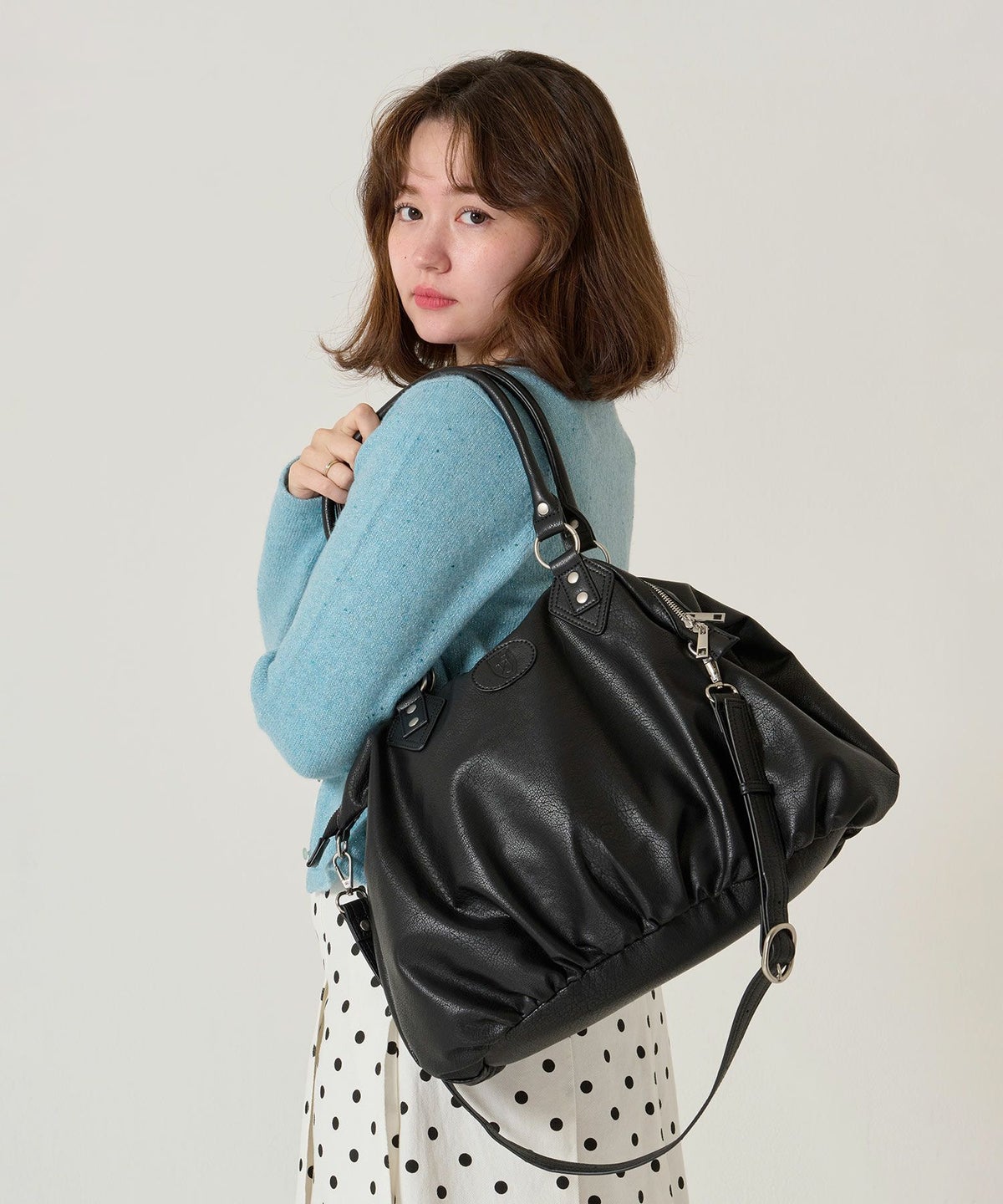  バッグ/大容量/フェイクレザー