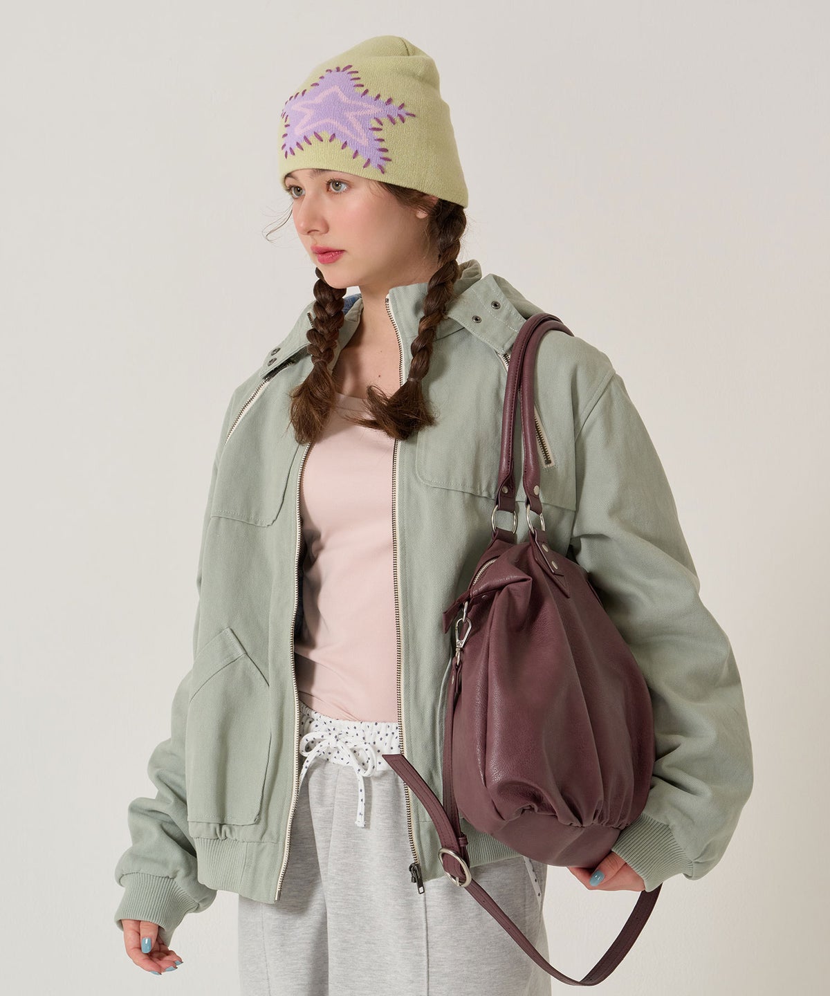  バッグ/大容量/フェイクレザー