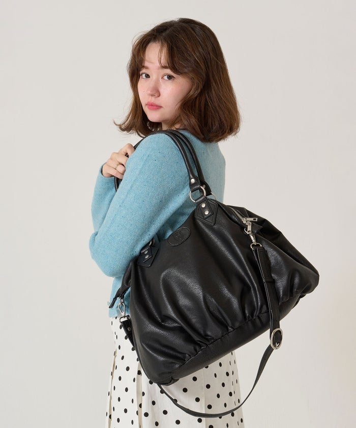  バッグ/大容量/フェイクレザー