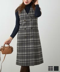 ダブルボタン 2WAY ジャンパースカート Liala×PG