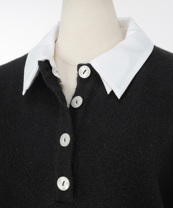 手洗い可 セットアップ対応 取り外し可 長袖 大人可愛い 上品 きれいめ オフィス 大人カジュアル フェミニン ジョイントスペース