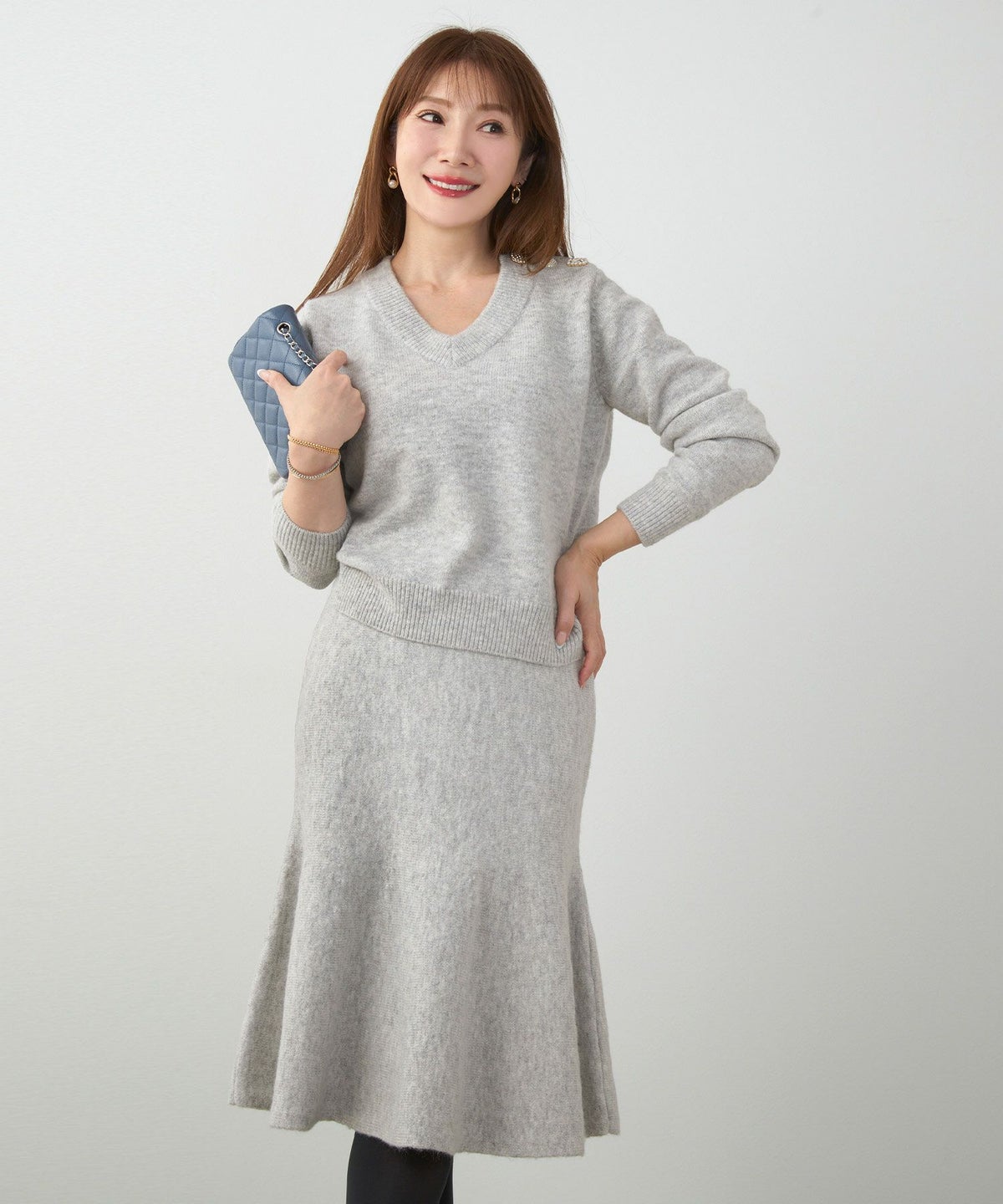 手洗い可 セットアップ対応 レディース 大人可愛い 上品 きれいめ 体型カバー オフィス 大人カジュアル フェミニン ジョイントスペース