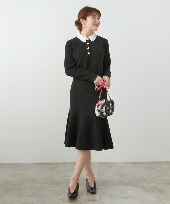 手洗い可 セットアップ対応 レディース 大人可愛い 上品 きれいめ 体型カバー オフィス 大人カジュアル フェミニン ジョイントスペース