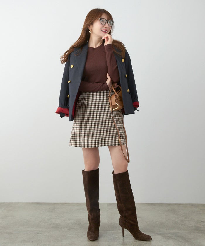 手洗い可 レディース 大人可愛い 上品 きれいめ 柄 大人カジュアル フェミニン 秋冬 ジョイントスペース