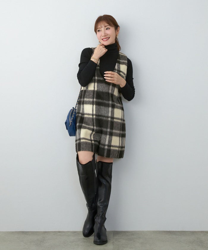 レディース 大人可愛い 上品 きれいめ 大人カジュアル フェミニン 柄 白黒 ジョイントスペース