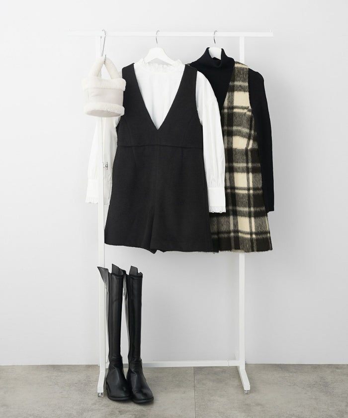 レディース 大人可愛い 上品 きれいめ 大人カジュアル フェミニン 柄 白黒 ジョイントスペース